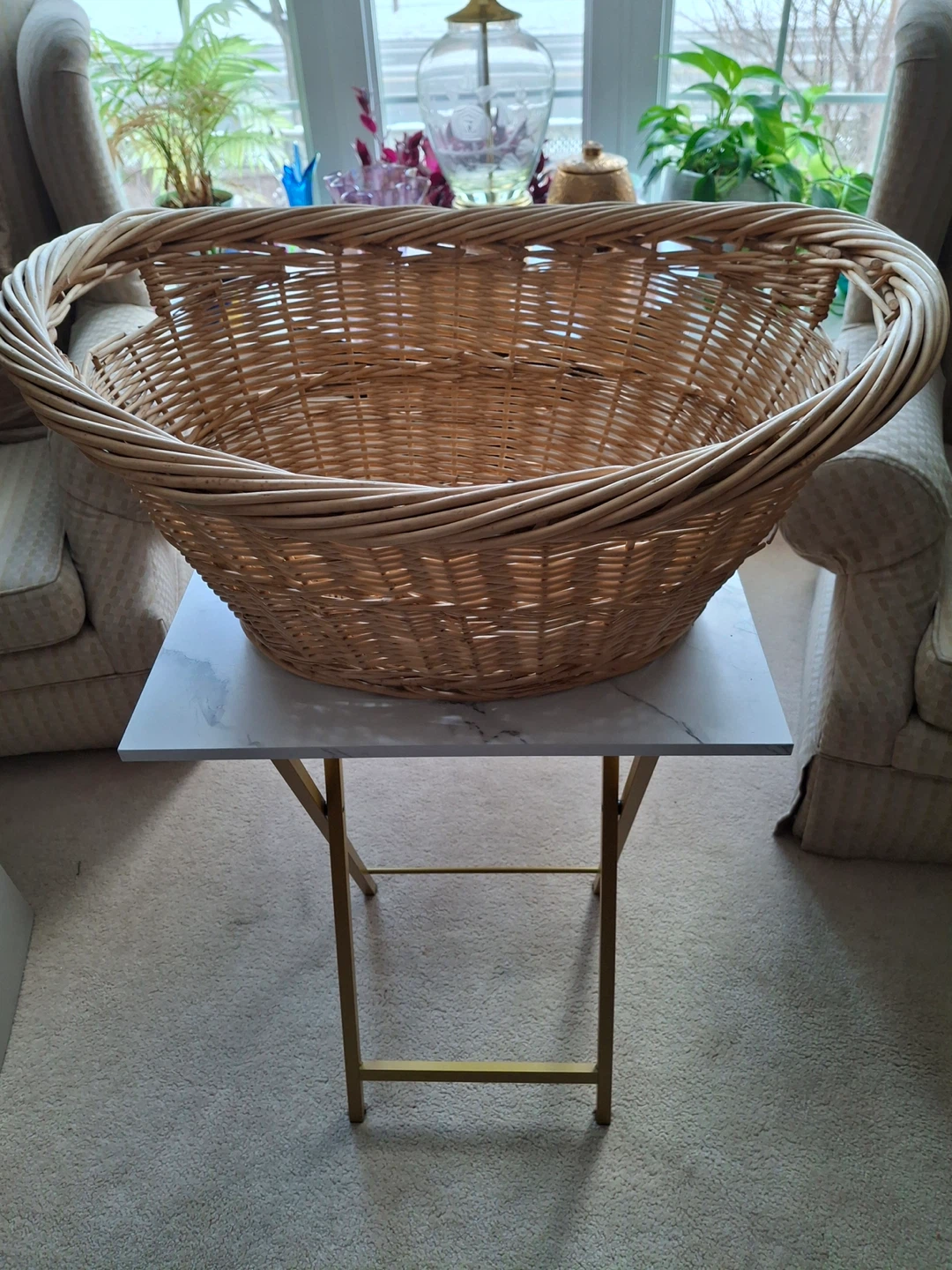 Large wicker basket