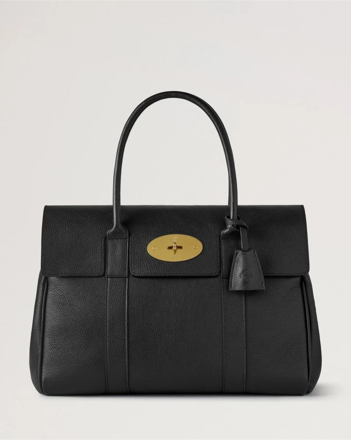 Mulberry Black Leather Tote Bag