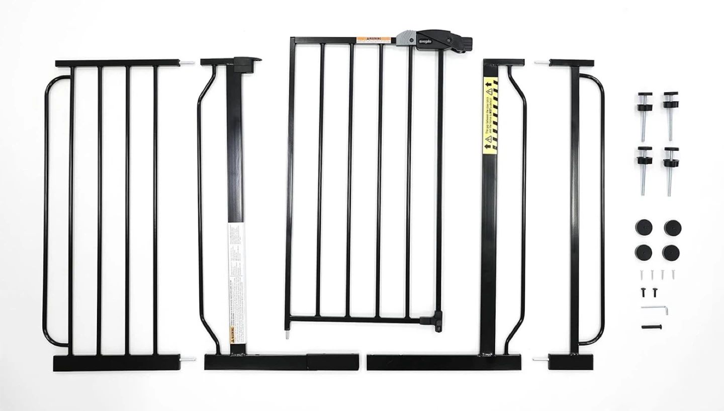 Regalo black metal Baby Gate - 49 inch extra wide - photo 2