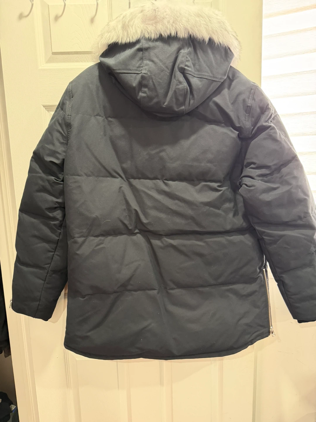Moose Knuckles Black Puffer Jacket with Fur Hood - photo 4