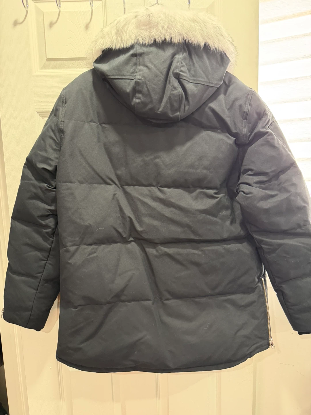 Moose Knuckles Black Puffer Jacket with Fur Hood - photo 5