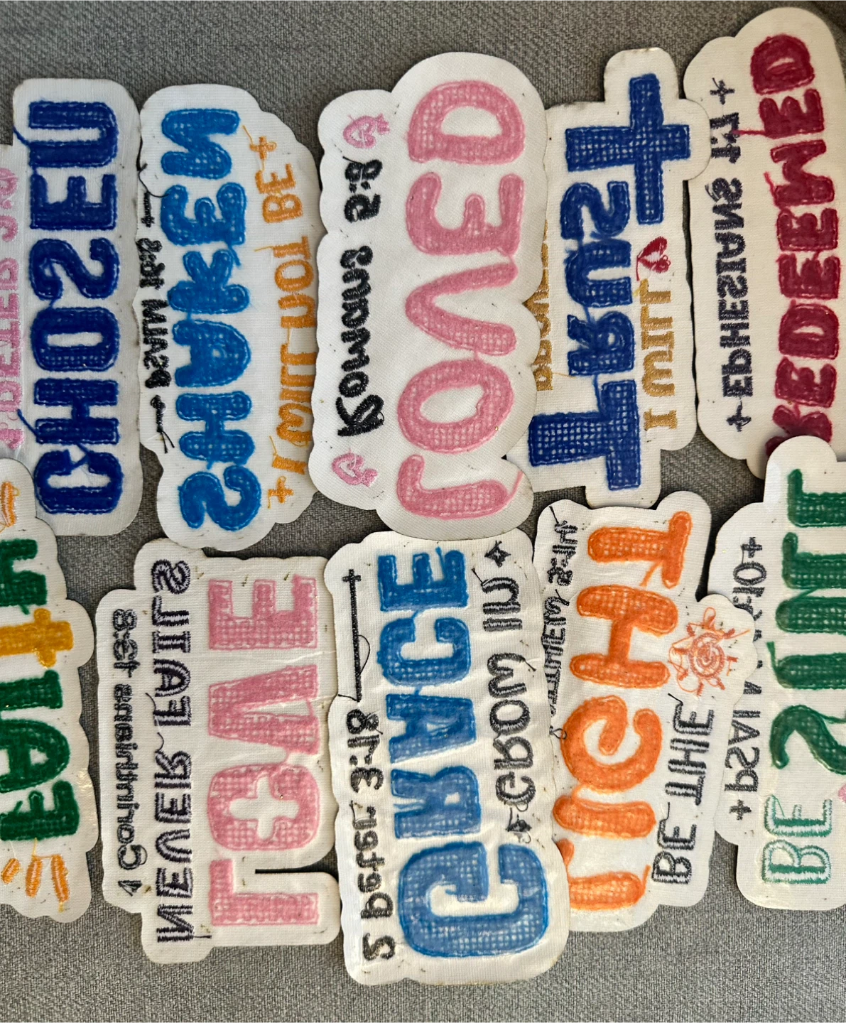 Christian Motivational Patches - Assorted Sayings - photo 2