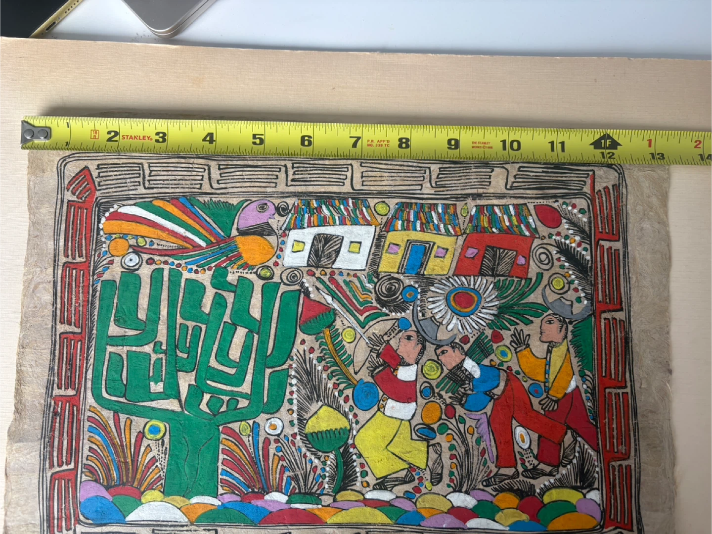 Mexican folk art amate bark painting - photo 5