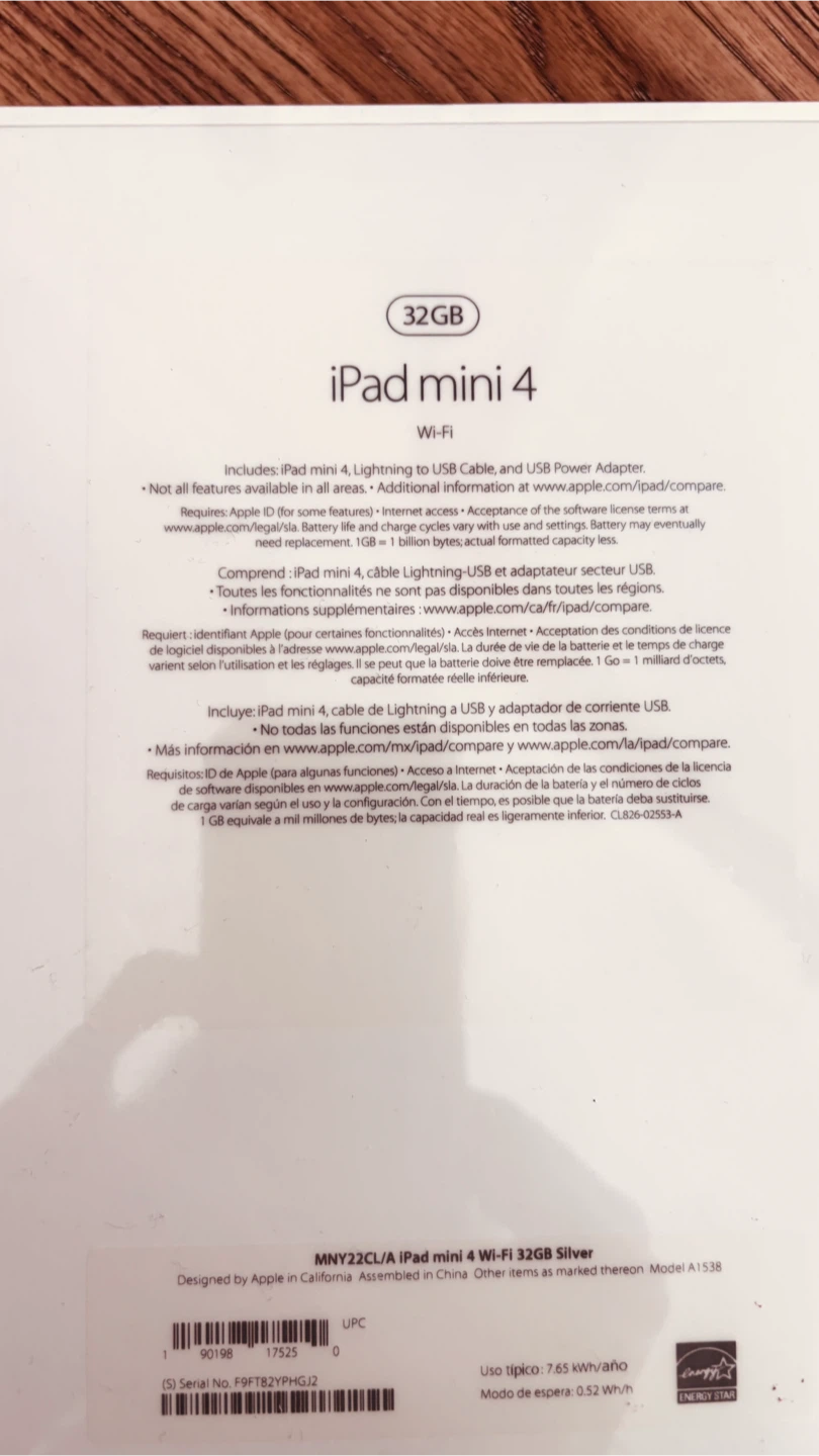 Apple iPad Mini 4 Wi-Fi 32GB Silver