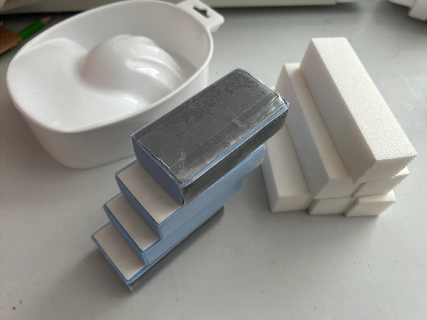 Nail Buffer and Manicure Bowl Set