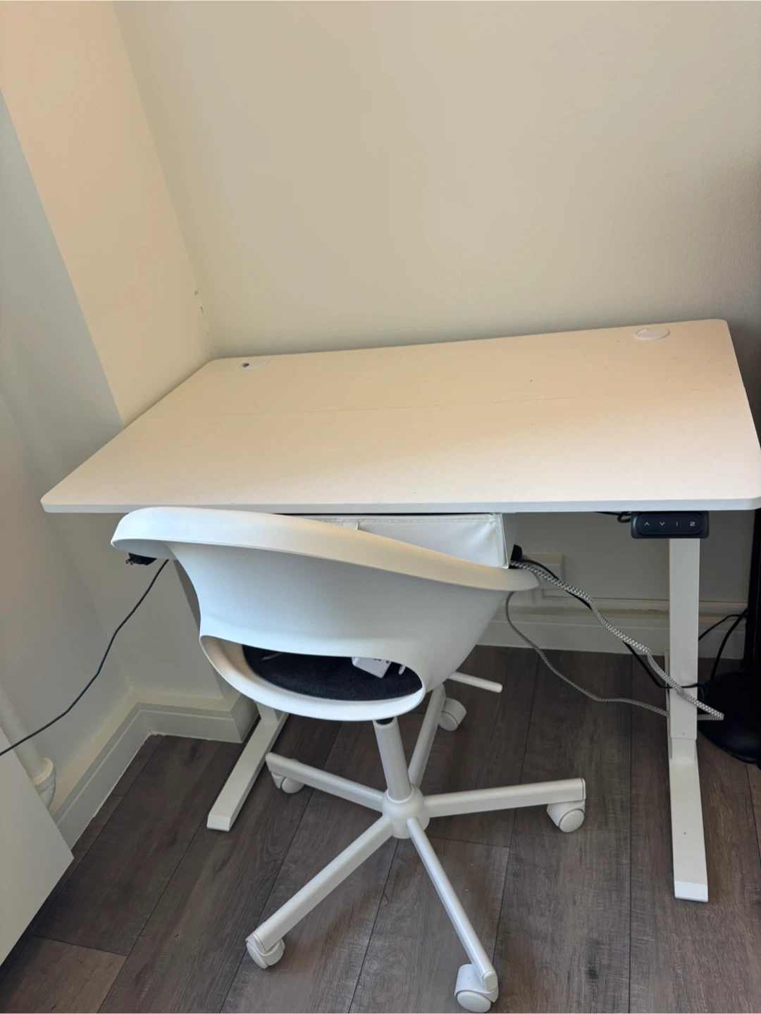Standing Desk and swivel chair