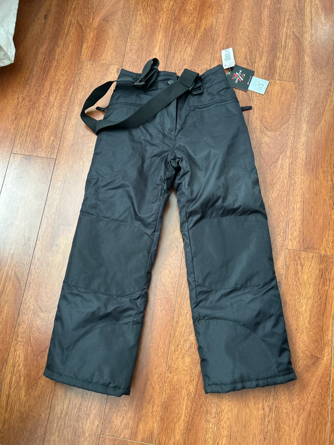 Zero Zone Black Ski Pants with Suspenders - Size S/P
