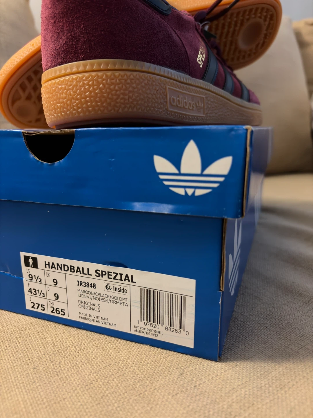 ADIDAS HANDBALL BURGUNDY SPEZIAL SHOES - photo 3