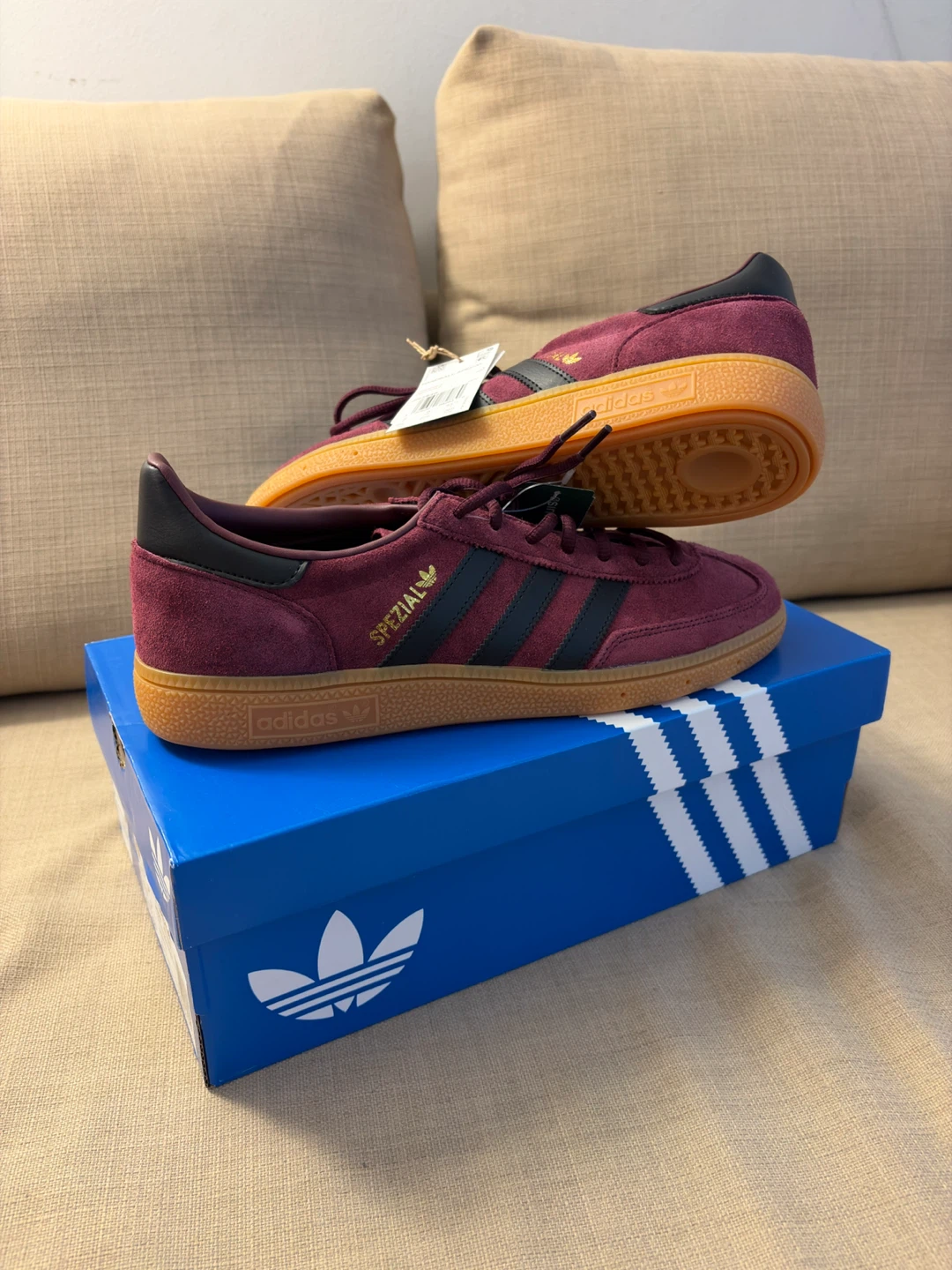 ADIDAS HANDBALL BURGUNDY SPEZIAL SHOES - photo 2