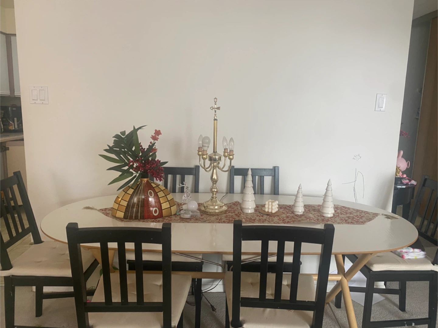 Oval Dining Table with 6 Chairs - photo 3