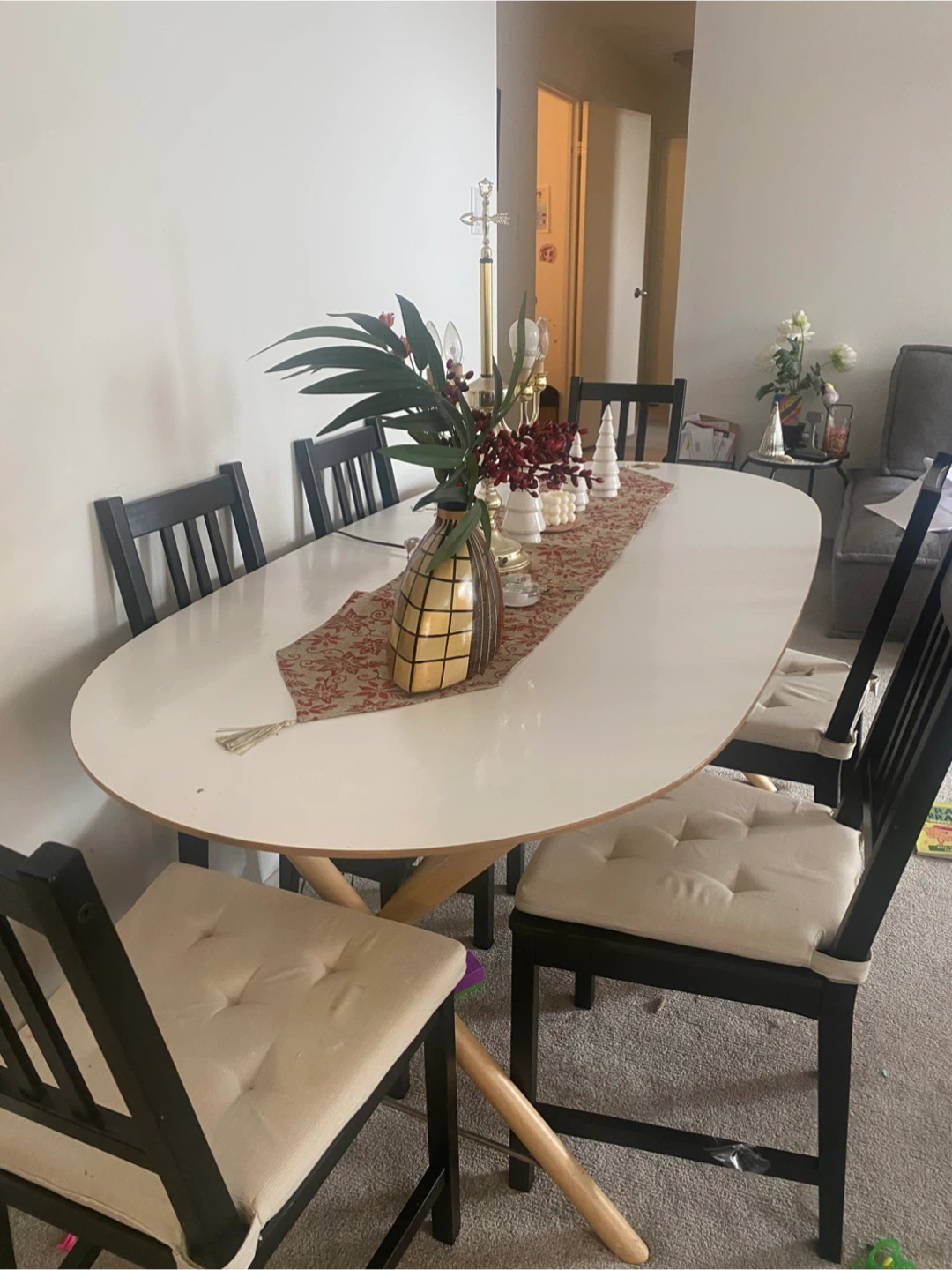 Oval Dining Table with 6 Chairs - photo 2