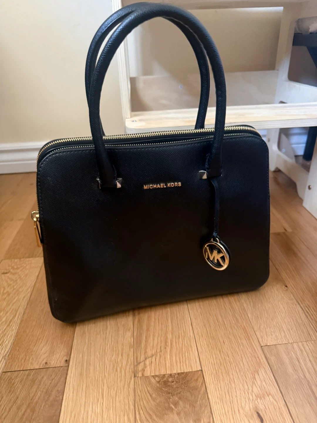 Michael Kors Black Leather Satchel Handbag - photo 2