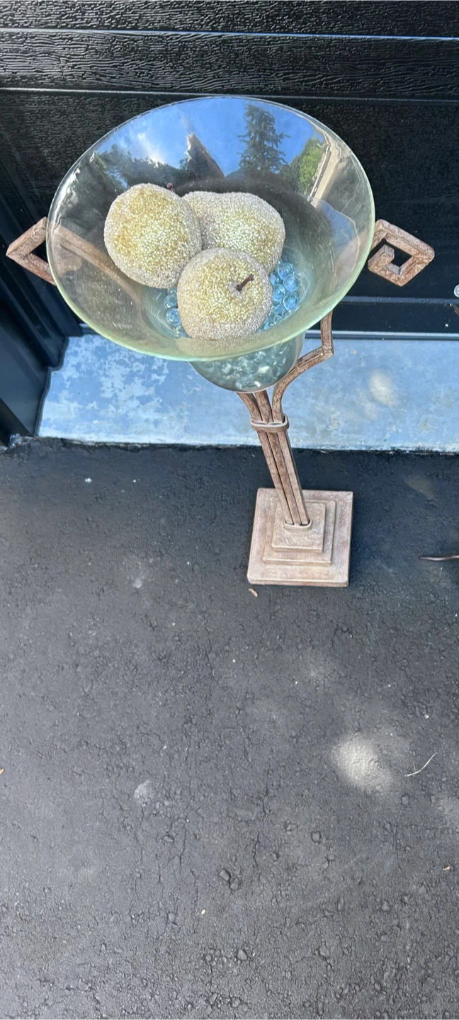 Decorative Pedestal Vase with Orbs - photo 2