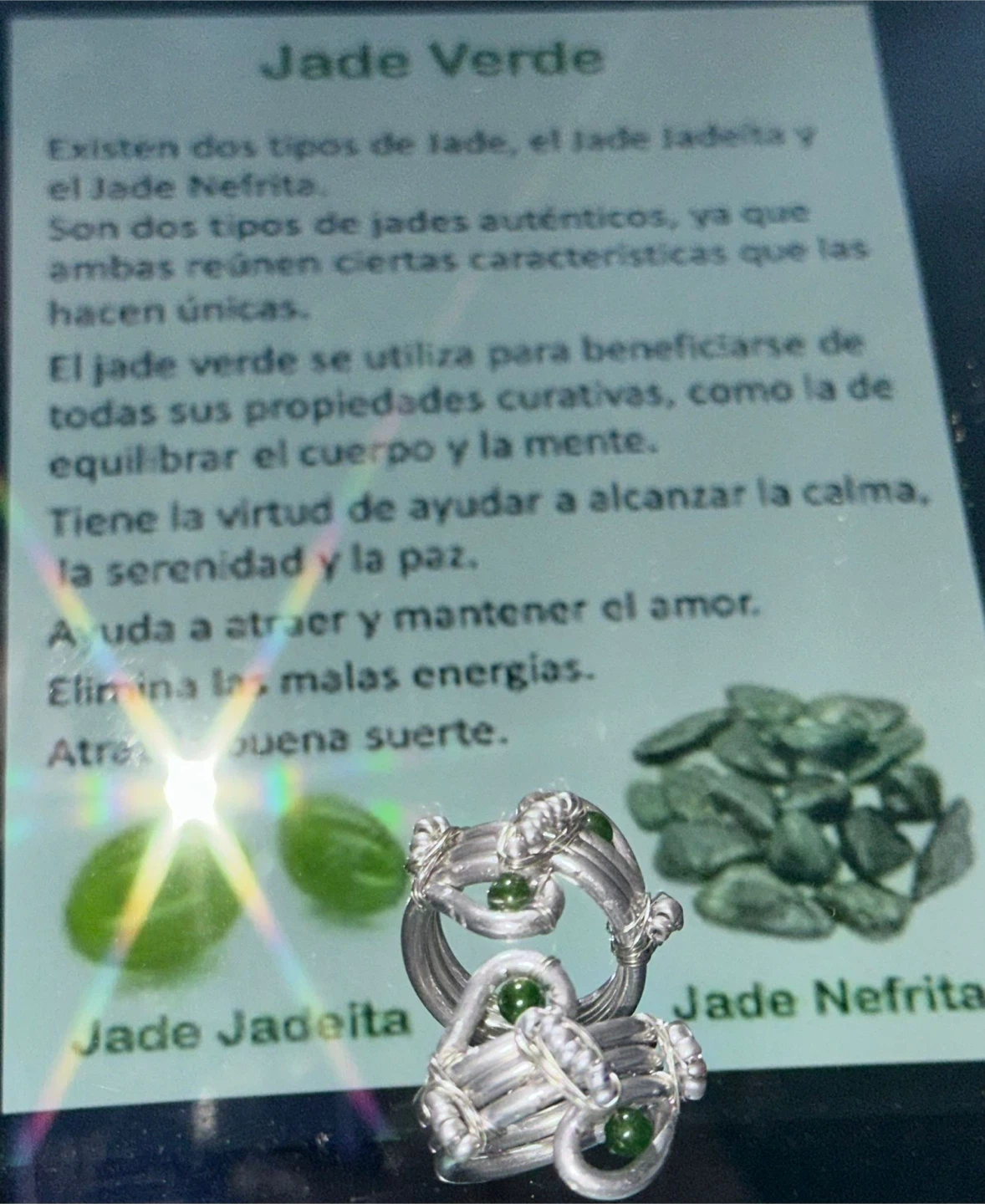 Handmade Wire Wrapped Jade Rings
