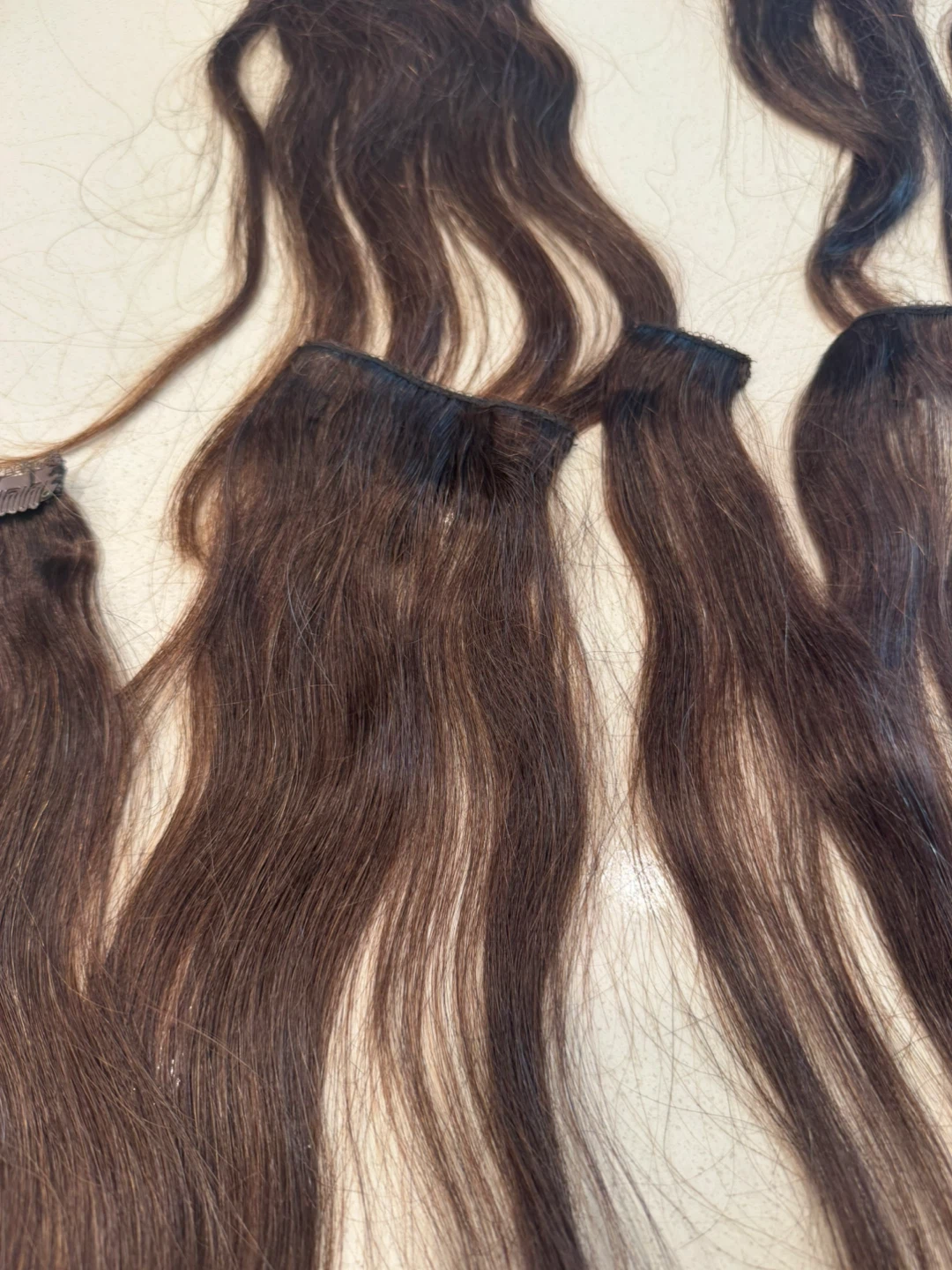 Brown Clip-In Human Hair Extensions - photo 3