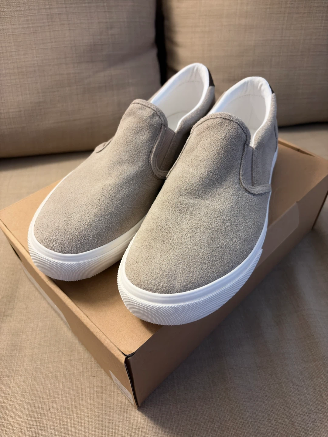 J.Crew Genuine Suede Leather Slip-On Sneakers - photo 3