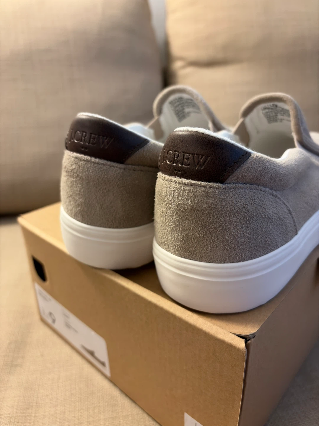 J.Crew Genuine Suede Leather Slip-On Sneakers - photo 4