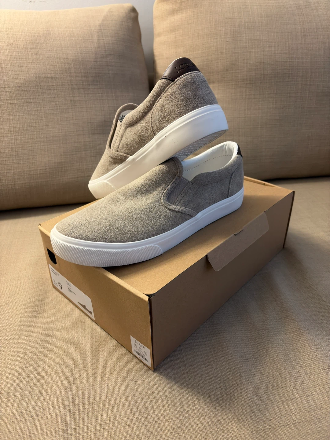 J.Crew Genuine Suede Leather Slip-On Sneakers - photo 2