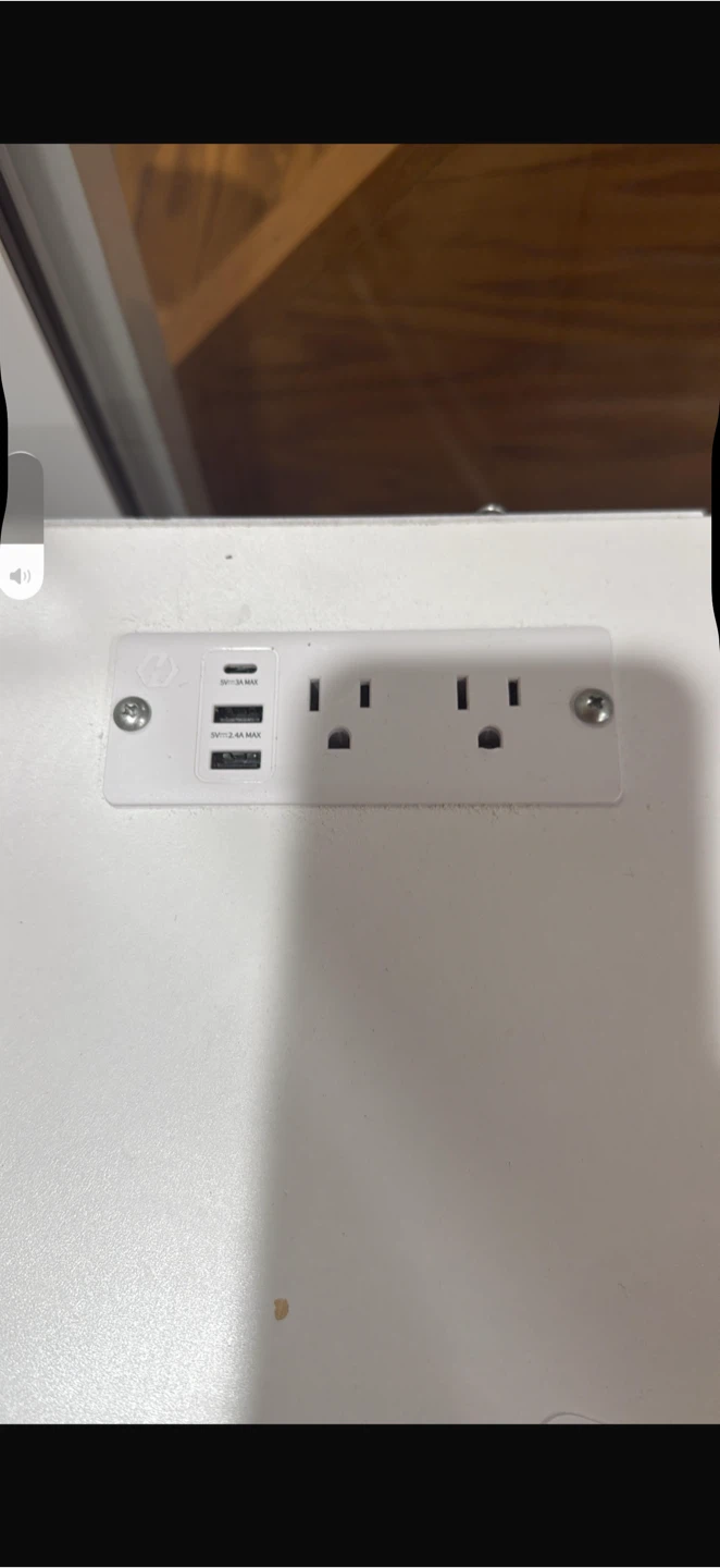 White Dresser with Built-in Outlet and USB Ports - photo 4