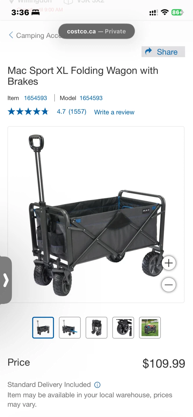 Mac Sport XL Folding Wagon with Brakes - photo 5