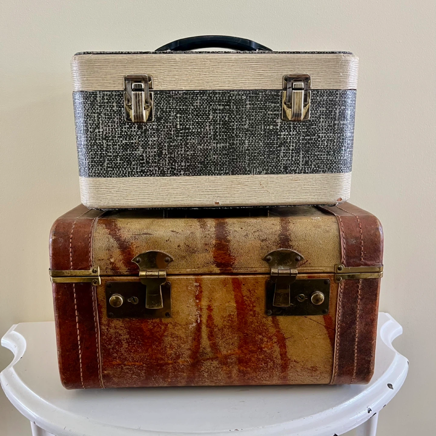 Pair of Vintage train cases