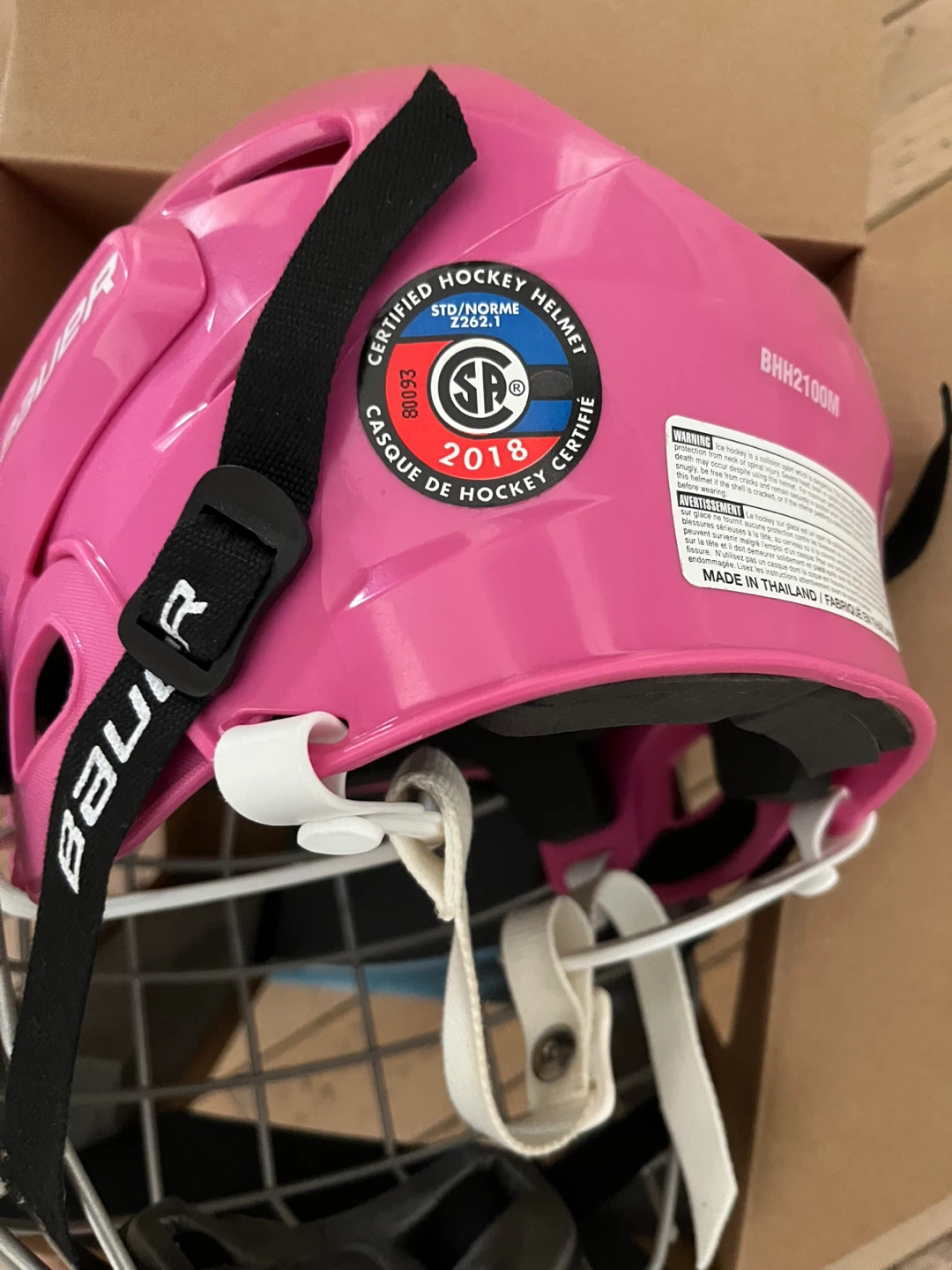 Bauer 2100 Hockey Helmet Combo - Pink - M