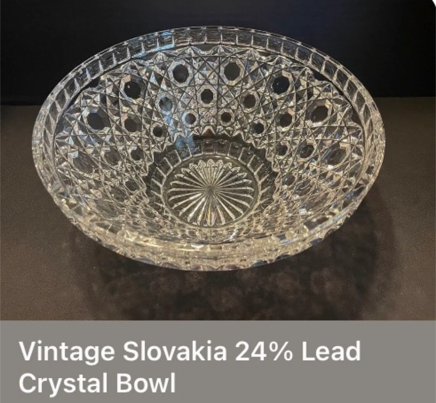 Vintage crystal bowl - photo 3