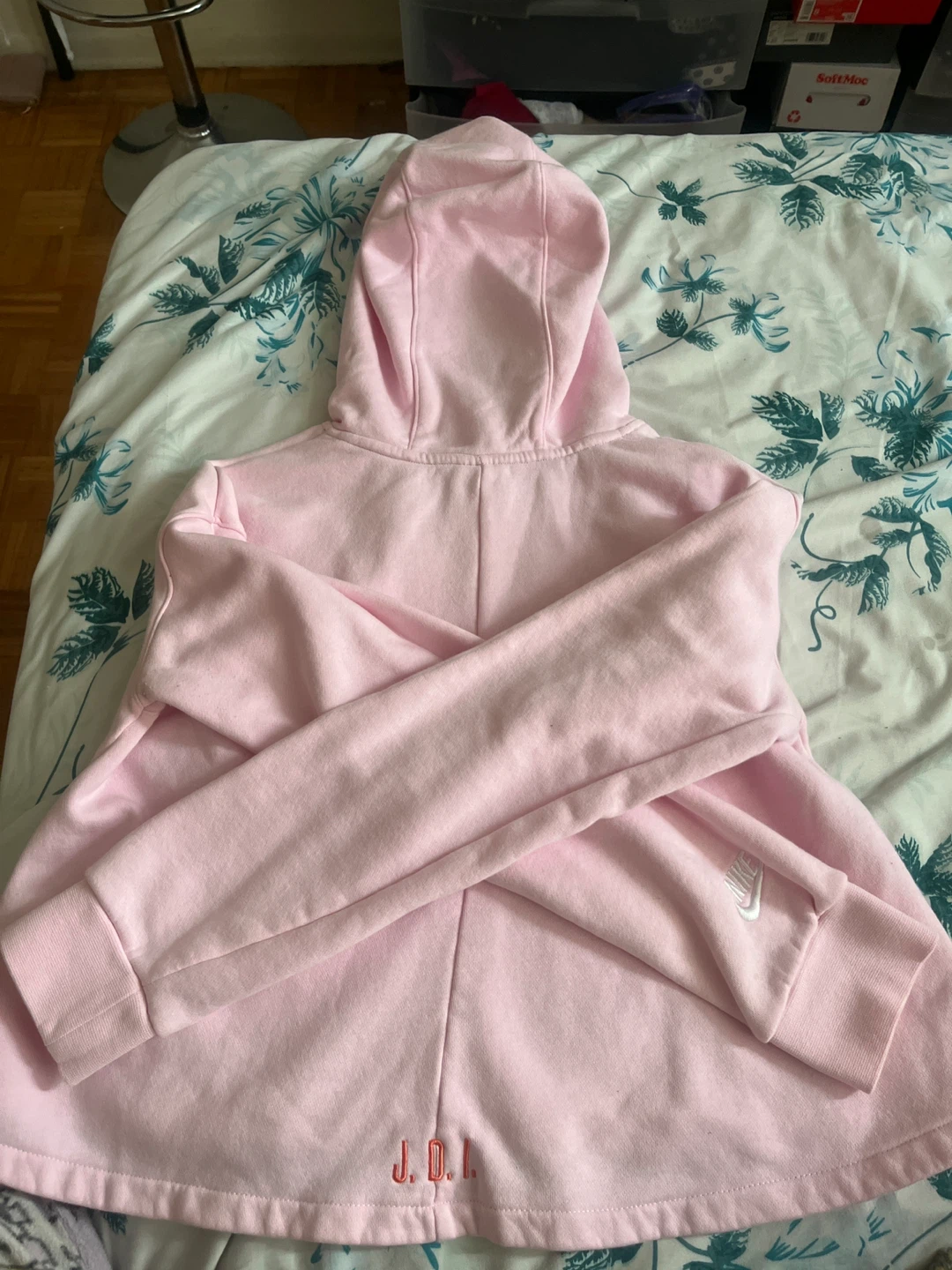 Nike Pink Cropped Hoodie - photo 2