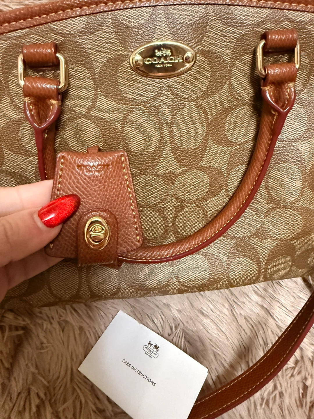 Coach Monogram Canvas Satchel Bag - photo 3