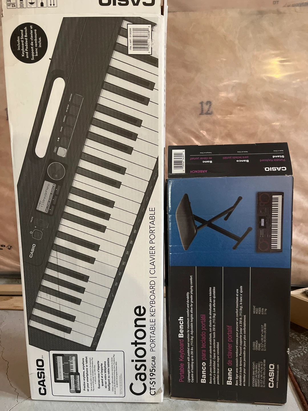 Casio Casiotone CT-S195 Portable Keyboard with Stand and Bench
