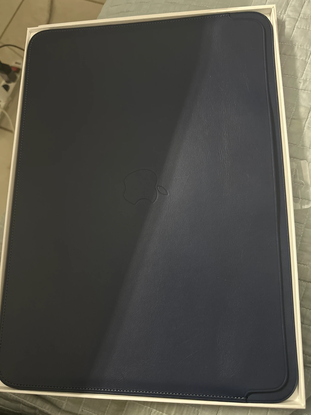 Apple MacBook Air | MacBook Pro Leather Sleeve - Navy - photo 2