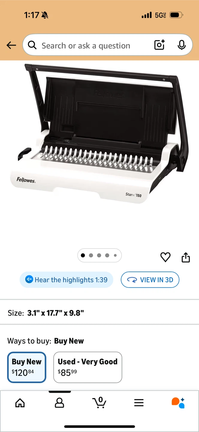 Fellowes Star 150 Binding Machine