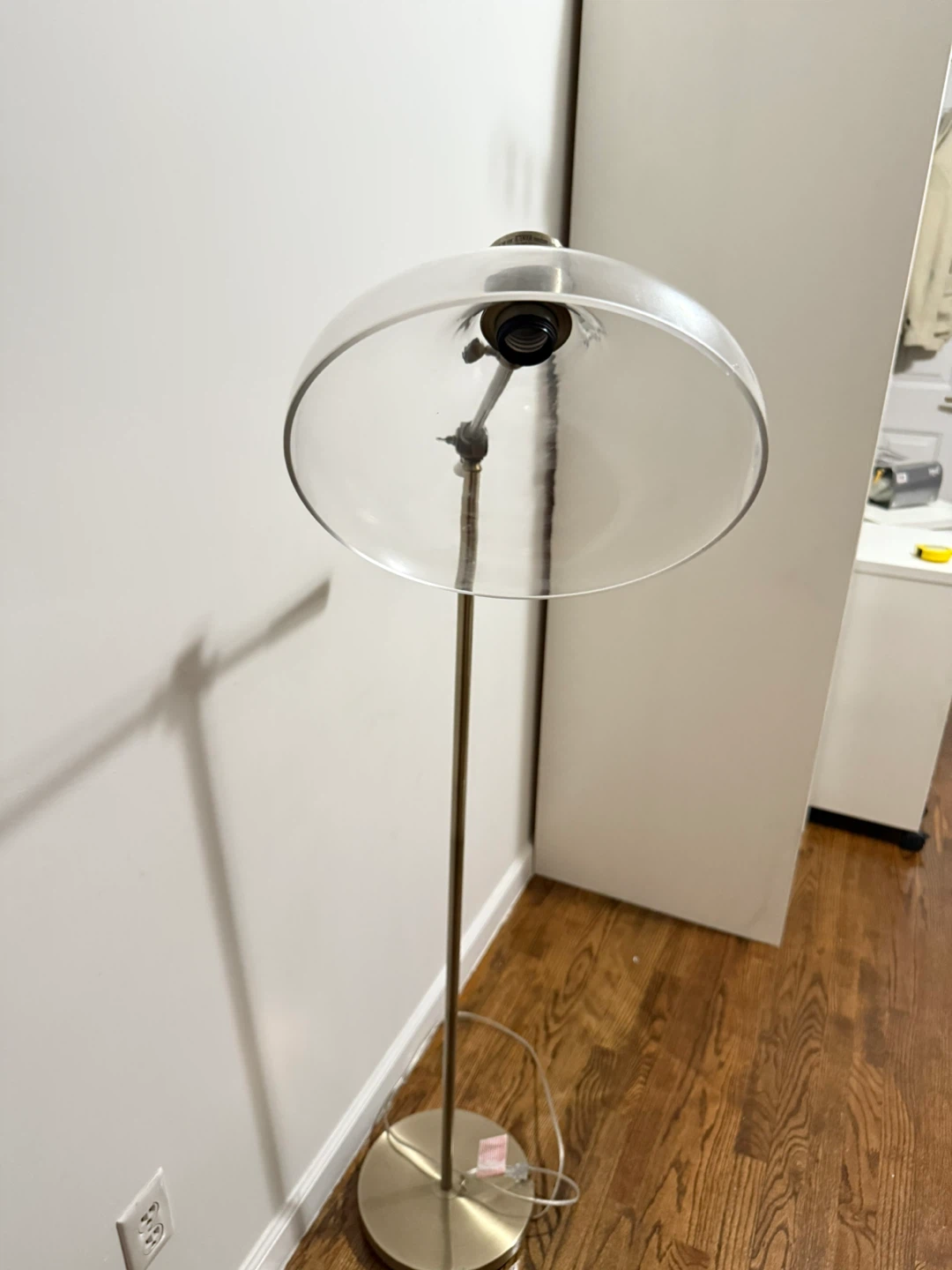 Adjustable Floor Lamp with Clear Dome Shade - photo 3