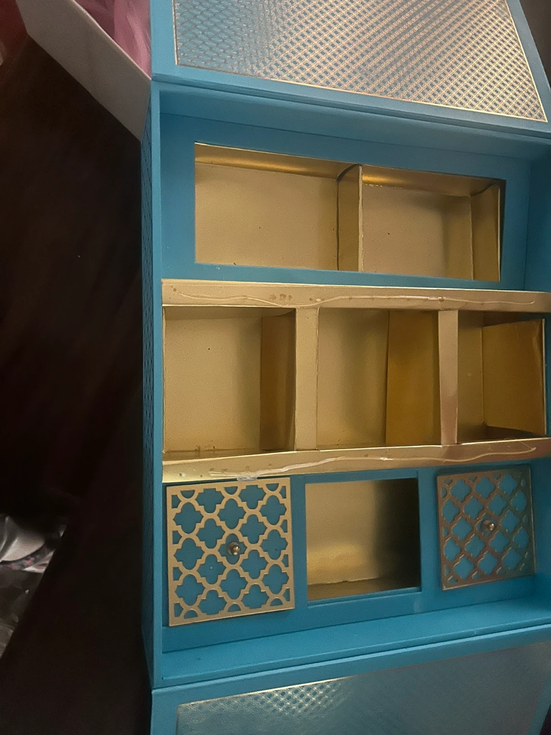 Turquoise and Gold Decorative Box - photo 2