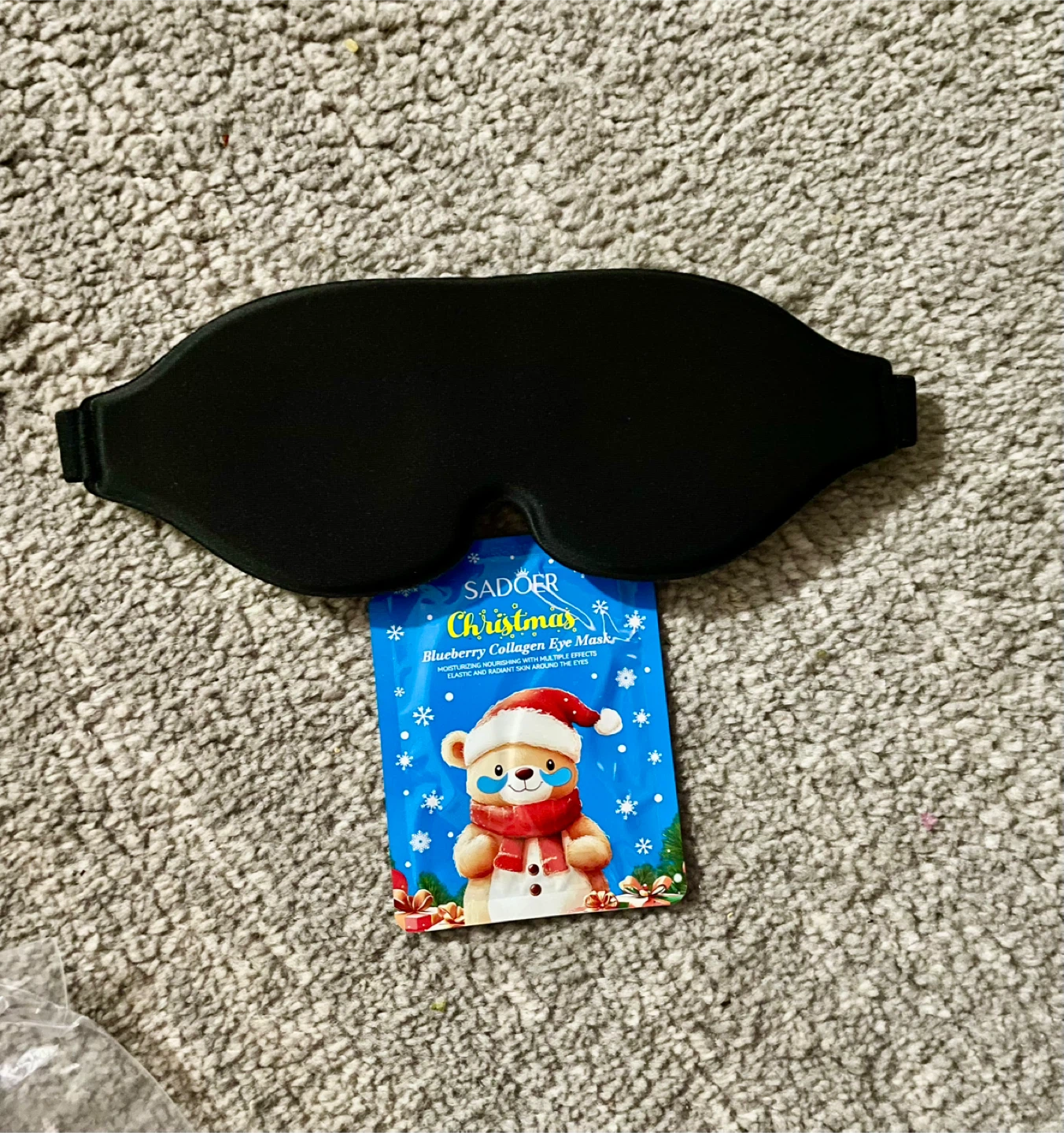 Black sleep eye pads /Sadoer Blueberry Collagen Eye Mask
