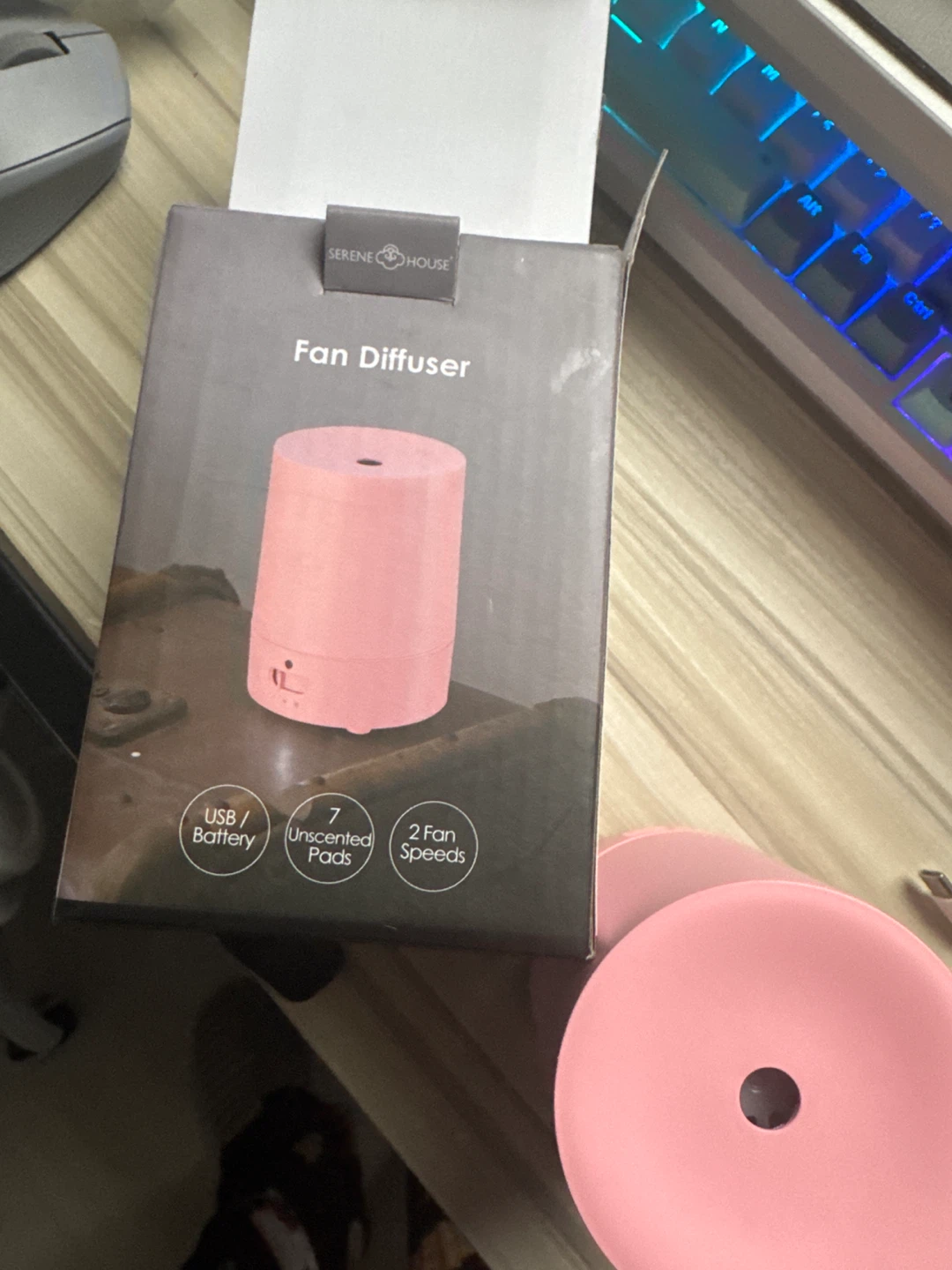 Serene House Fan Diffuser - Pink - photo 4