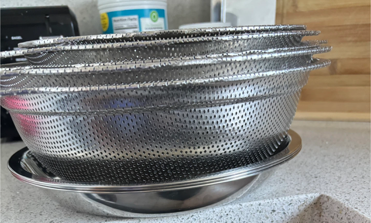 Set of Stainless Steel Colanders