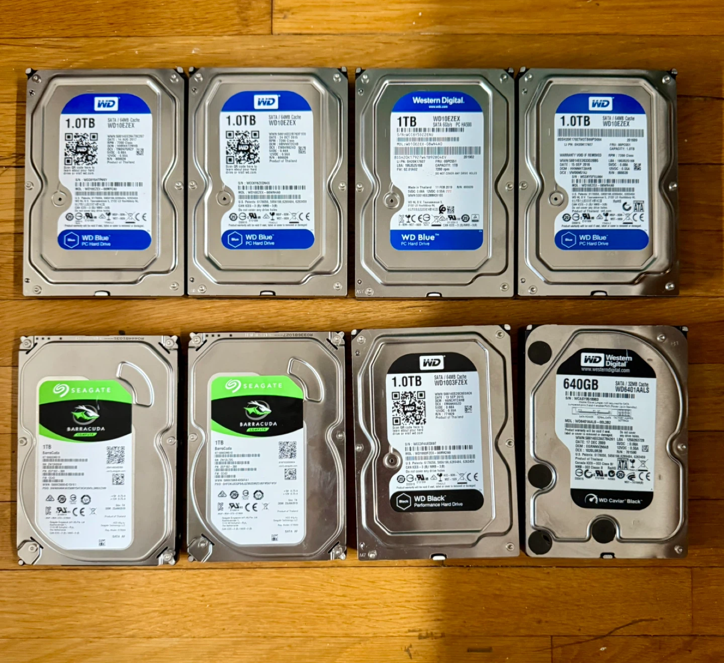 8TB MIXED hard drives 100% health status