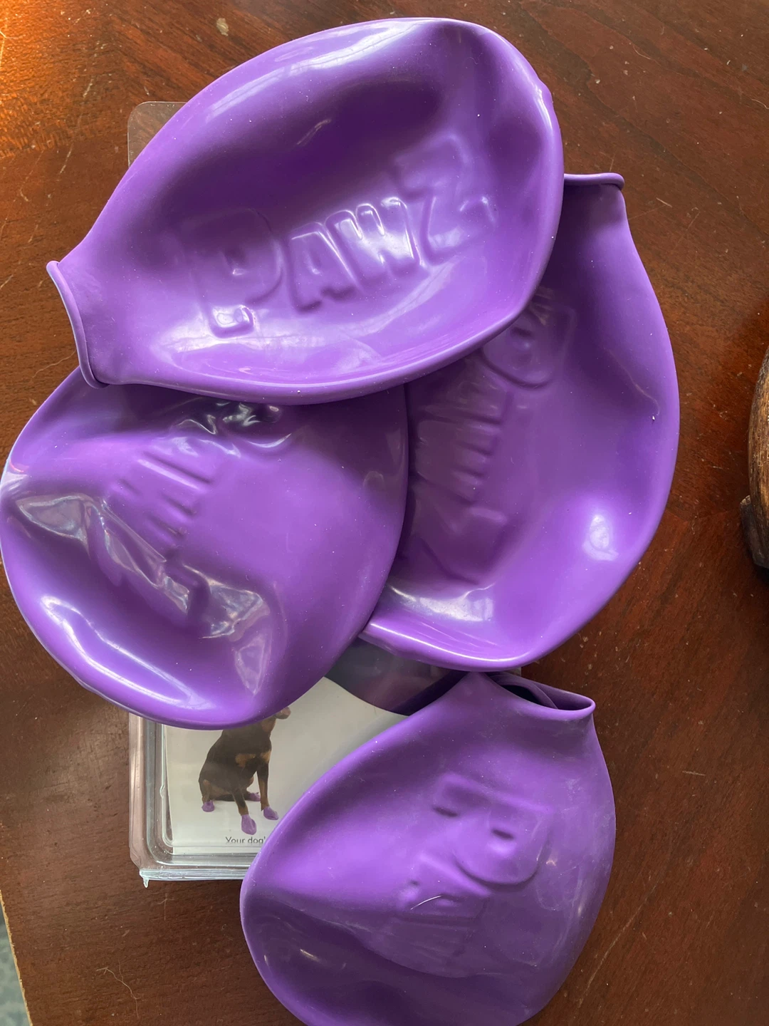 Pawz Rubber Dog Boots, Large, Purple, 12 Pack - photo 3