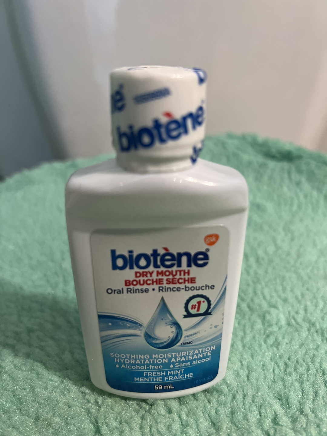 Sealed-Biotène Dry Mouth Oral Rinse Fresh Mint 59 mL