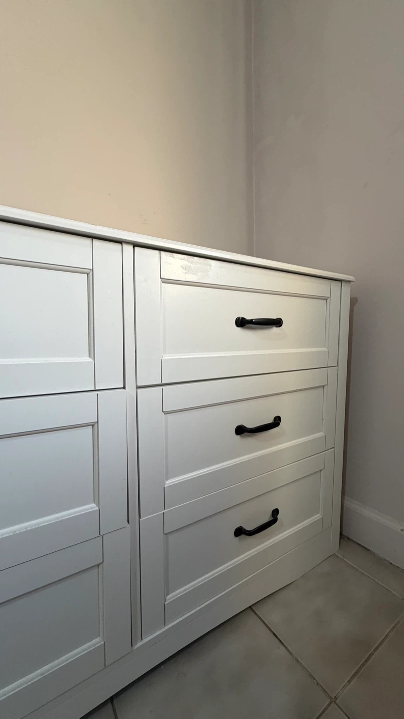 White Dresser with 6 Drawers - photo 4
