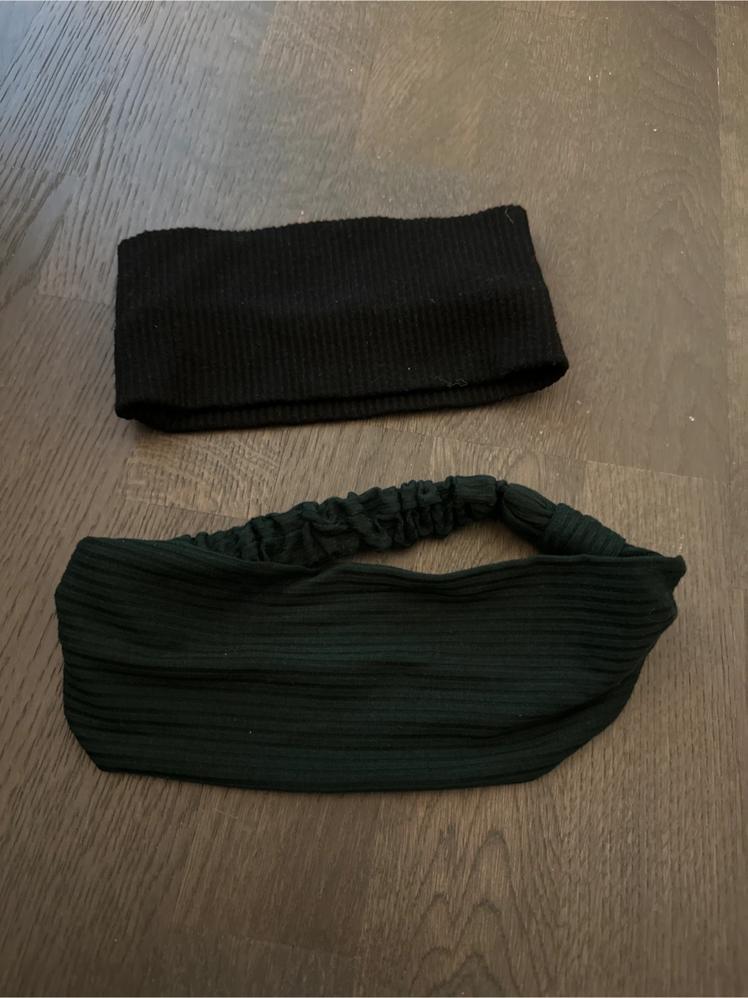 🇰🇷Ribbed Headbands - Black and Dark Green