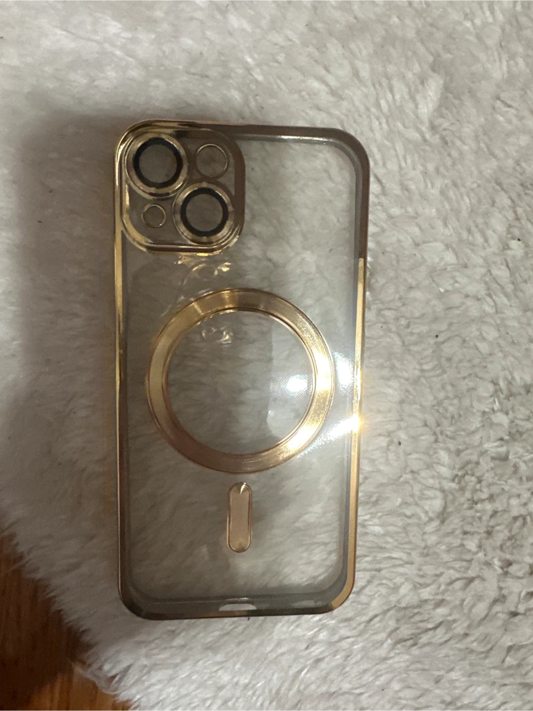 Clear Gold Bumper Phone Case