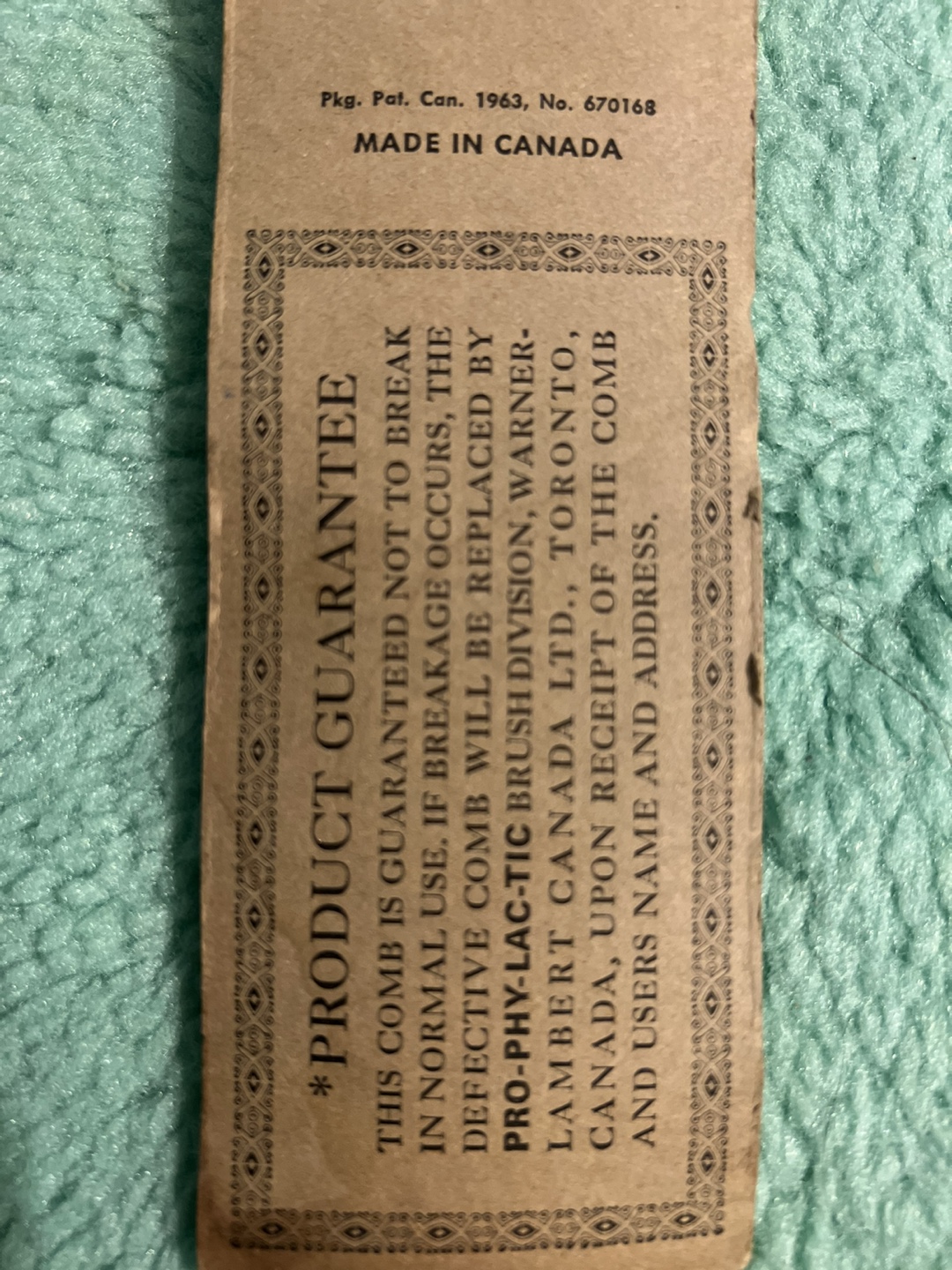 Sealed-Pro-phy-lac-tic Comb - photo 2