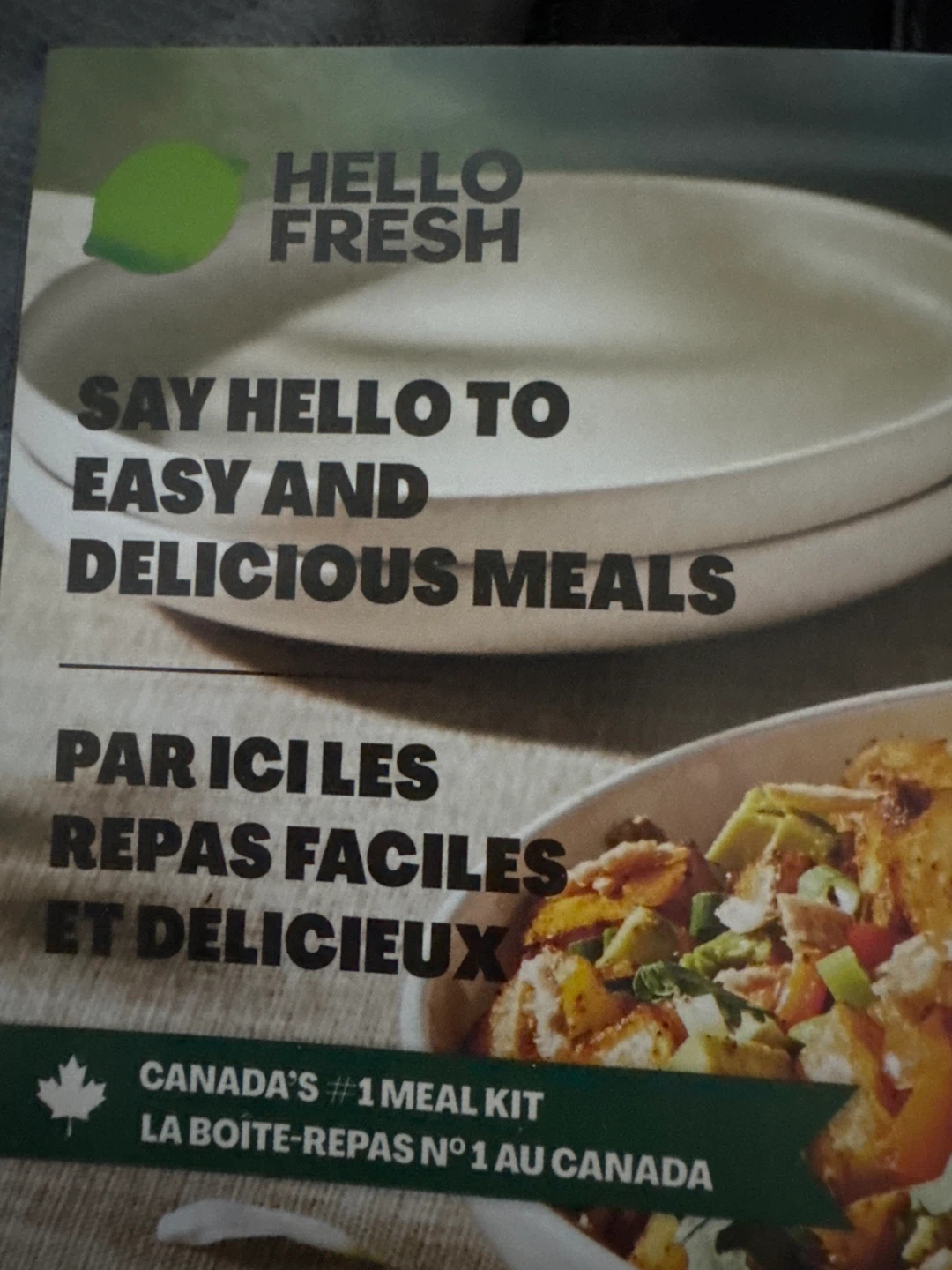 HelloFresh "Holiday Feasting" Meal Kit