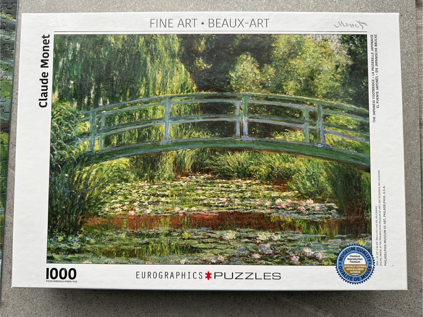 Eurographics Claude Monet The Japanese Footbridge Jigsaw Puzzle