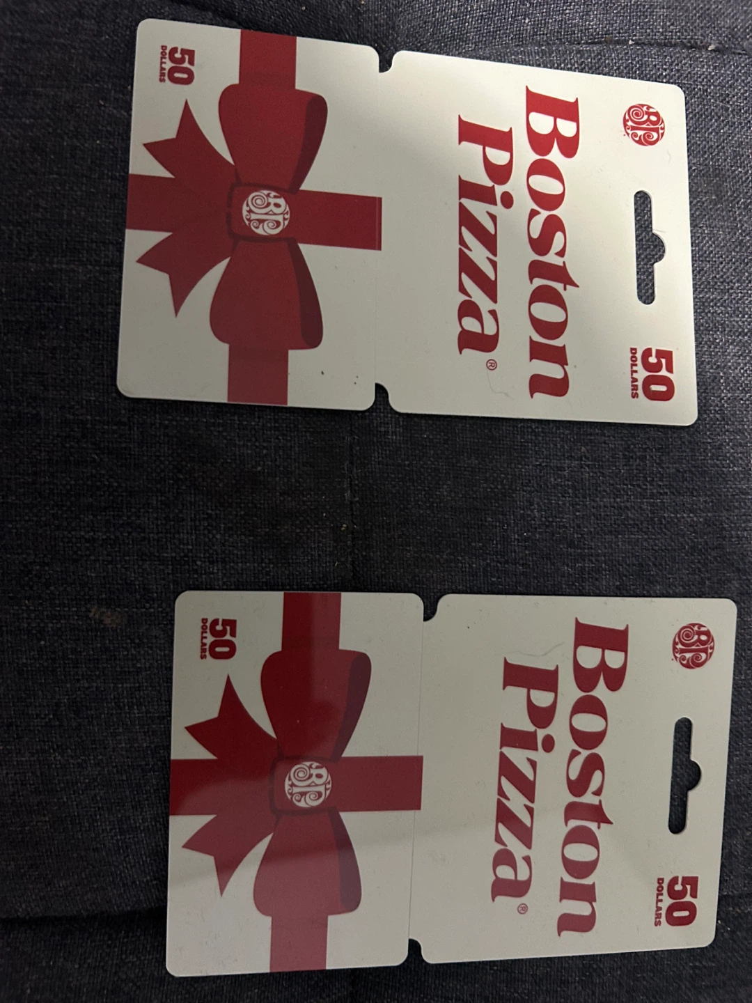 Boston Pizza Gift Cards - 2 x $50
