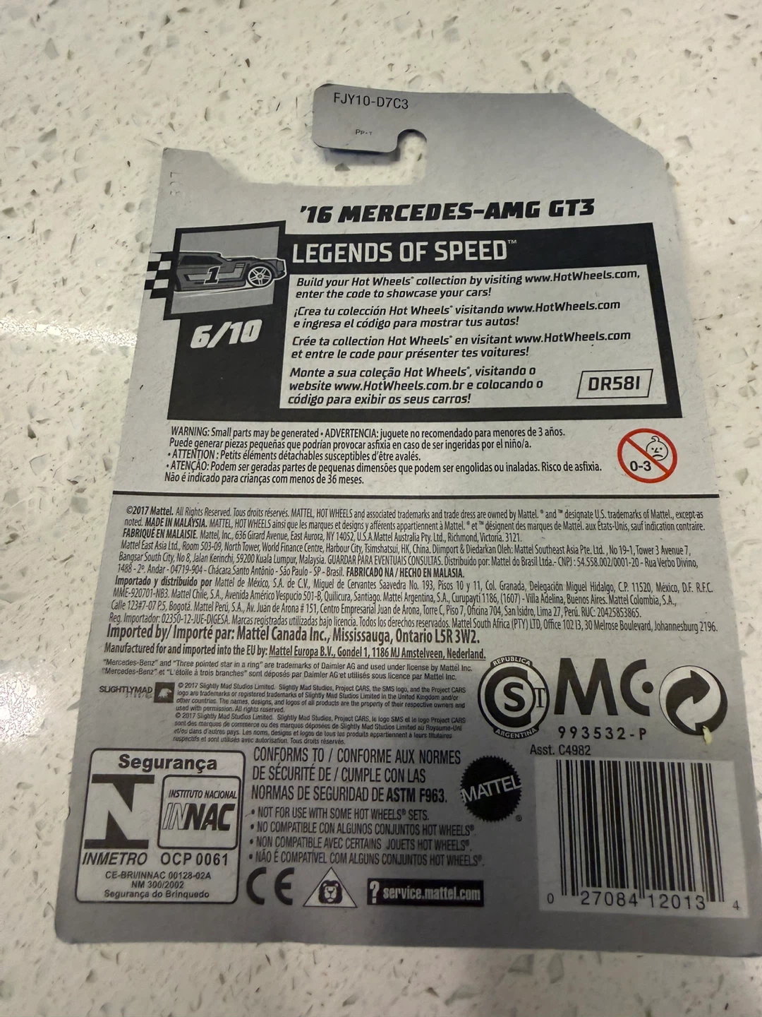 Hot Wheels 2016 Mercedes-AMG GT3 - photo 3