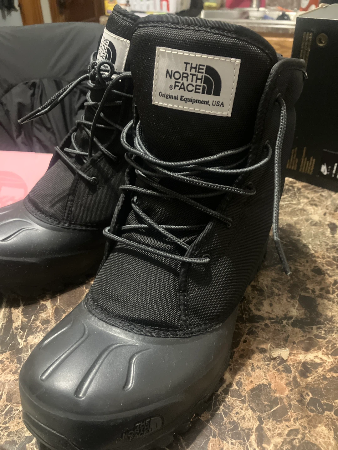 The North Face Men's Black Winter Boots Size 10 - photo 2