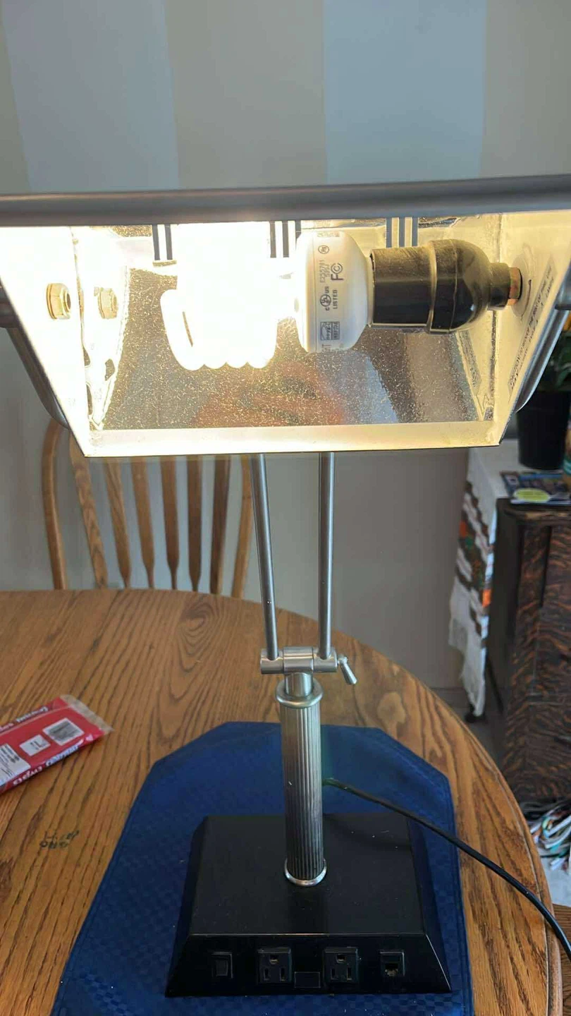 Banker's Lamp with Built-in Power Outlets - photo 3